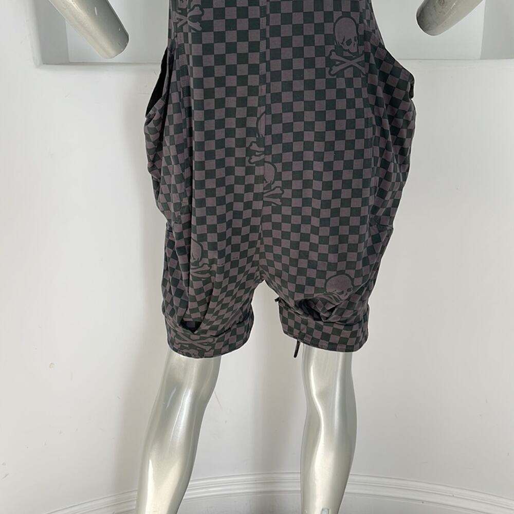 A.D. MOON Romper Gray/Teal Plaid Size M - Picture 8 of 13